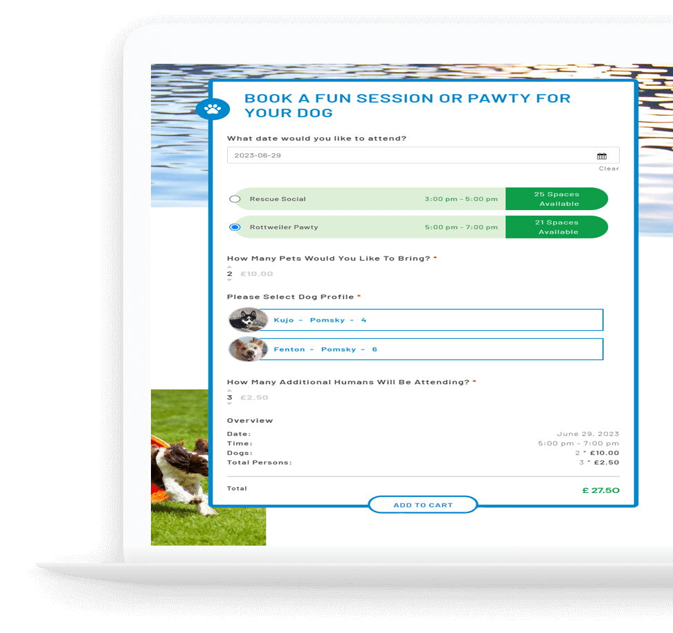 Pet Event Booking System